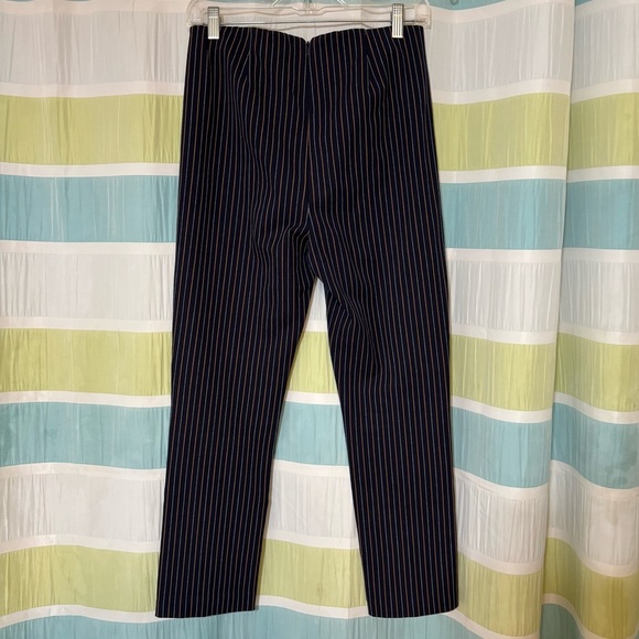 Derek Lam 10 Crosby Striped Back Zip Skinny Pants Sz 6 - Picture 5 of 8